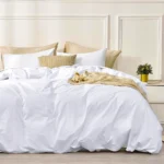 Luxurious white duvet covers for king size beds for high-end hospitality interiors