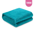 Flannel Fleece Blanket Throw 54"x90" – Teal