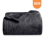 Polar Fleece Blanket Queen 90"x90" – Dark Grey