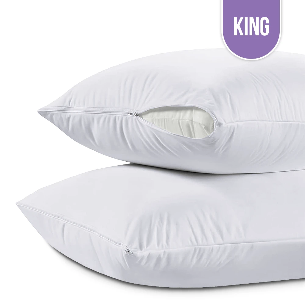 Microfiber Pillow Protector Zipper King 20"x40" Microfiber Pillow Protector Zipper King 20"x40"