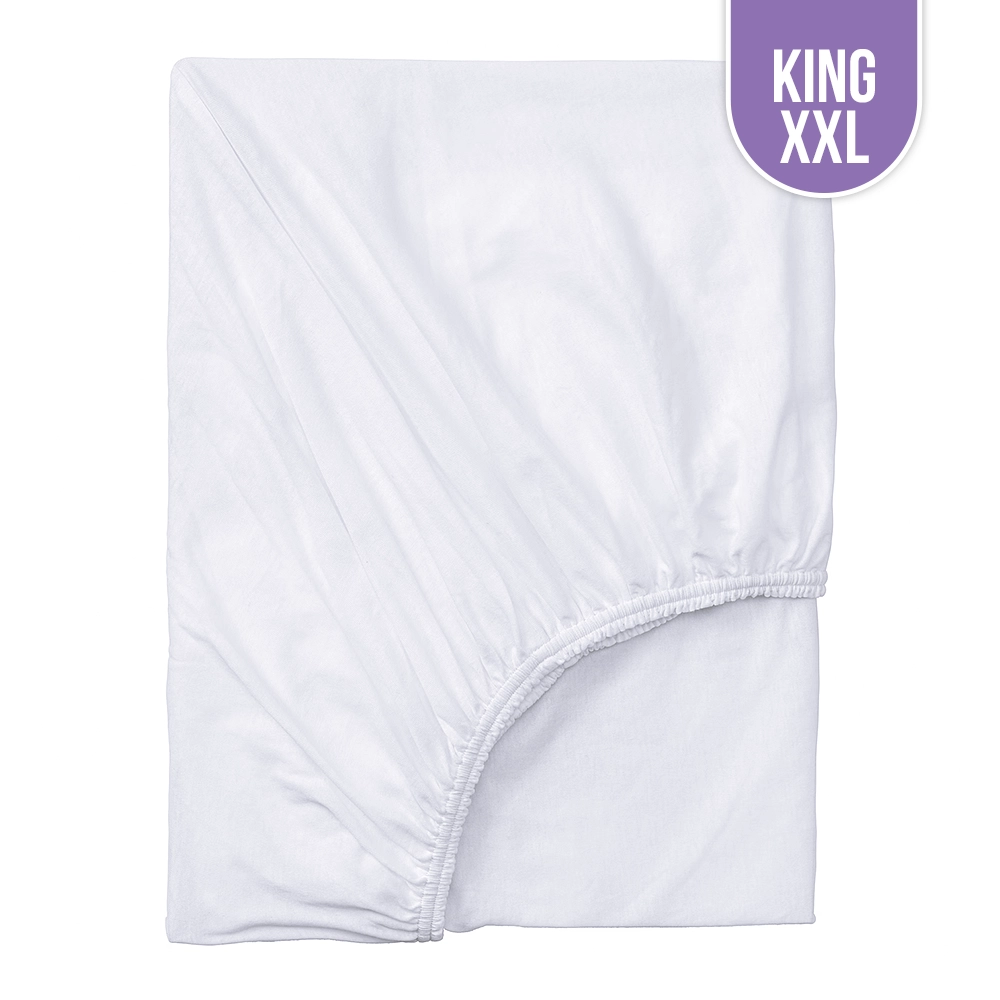 T-250 Luxury White Bed Sheet King Fitted XXL – 78″x80″x15 T-250 Luxury White Bed Sheet King Fitted XXL – 78″x80″x15