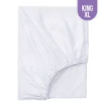 T-200 Premium White King Fitted Bed Sheet XL 78″x80″x12″