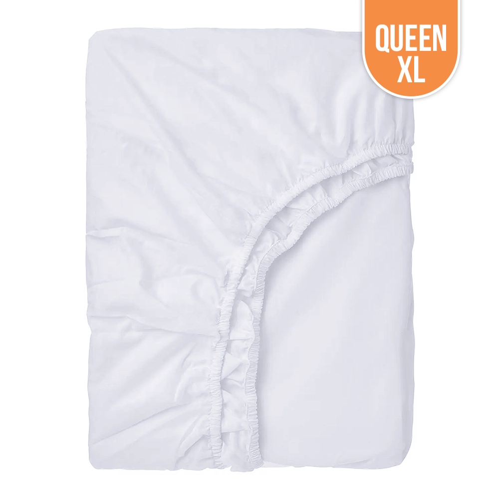 T-200 Premium White Queen Fitted Bed Sheet XL 60″x80″x12″ T-200 Premium White Queen Fitted Bed Sheet XL 60″x80″x12″