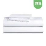 T-200 Premium White Twin Flat Sheet 66"x104"