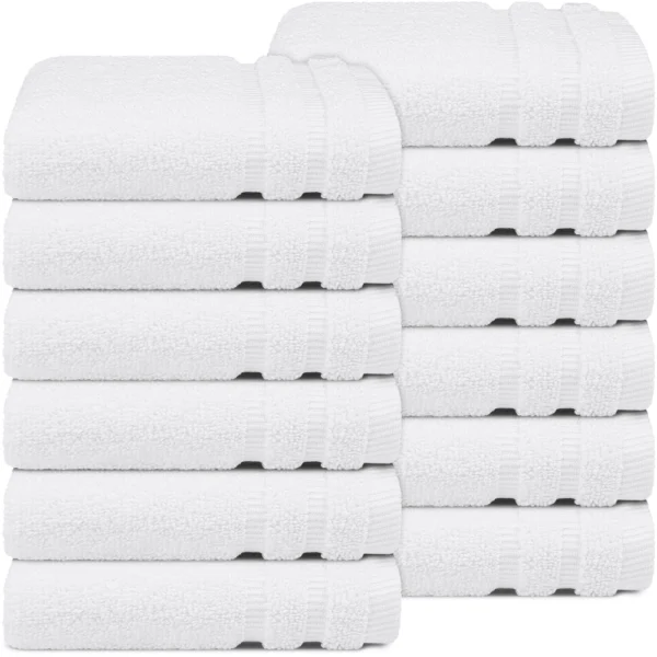 Lush Ultra Luxury Face Towel – White 13″x13″