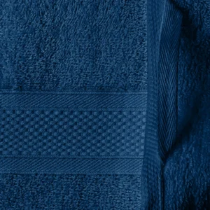 Face Towel with a Decorative Dobby Border