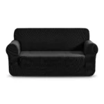 Premium Sofa Cover 3 Seater – Black 75"x90"
