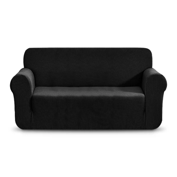 Premium Sofa Cover 3 Seater – Black 75"x90"