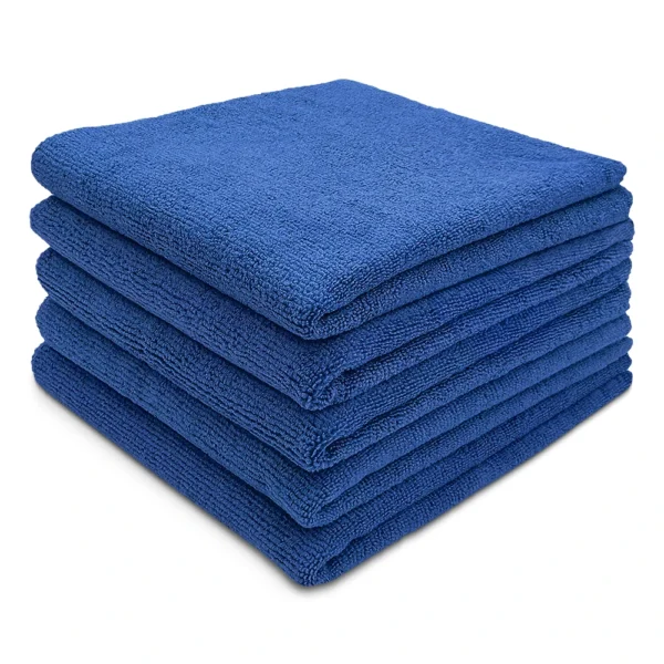 Navy Blue Premium Microfiber Cleaning Cloths - 12"x12"
