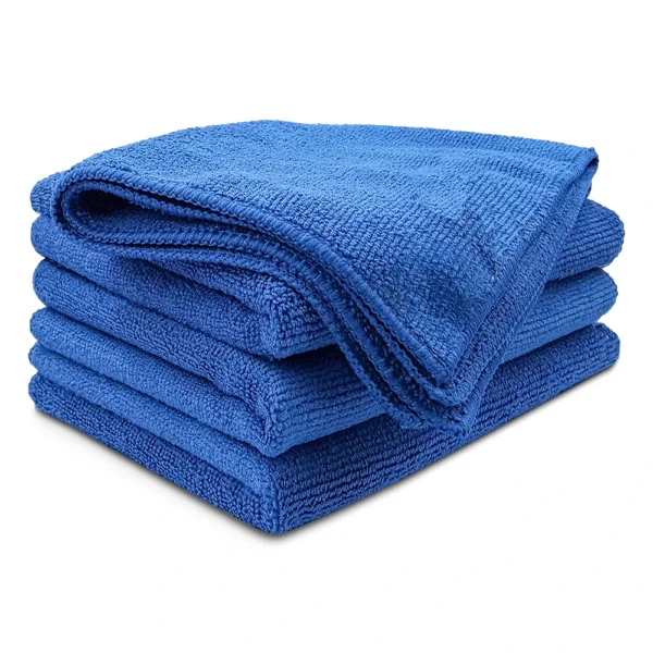 Navy Blue Premium Microfiber Cleaning Cloths - 16"x16"