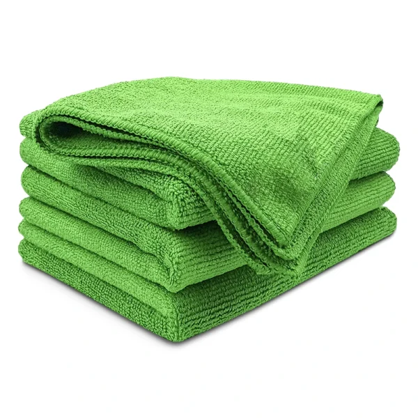 Premium Microfiber Cloths 16"x16" Green
