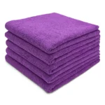 Premium Microfiber Purple Towels – 12"x12"
