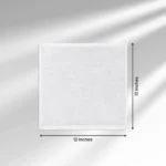 White Washcloth Size 12"x12"