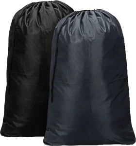 Black n Grey Nylon Laundry Bags 24x36