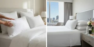 Standard Pillows on Different Beds