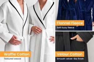 Bathrobe Fabric Comparison for Hospitality Usage