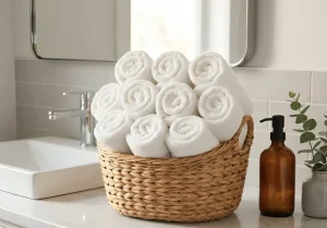 Yukon Towels in a luxury roll fold
