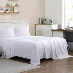 Microfiber Flat Bed Sheet Queen1