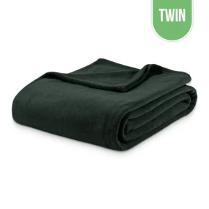 Polar Fleece Blanket Twin 66"x90" - Charcol Green