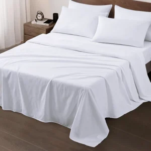 T200 Premium Flat Bed Sheets Queen XXL1