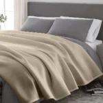 Vellux Blanket Tan King1