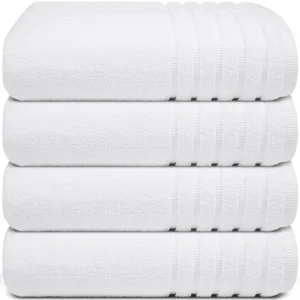 Lush Ultra Luxury Bath Towel – White 27″x54″