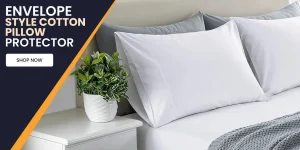 Envelope Style Cotton Pillow Protector