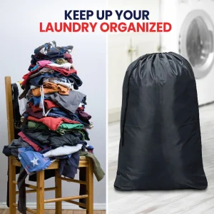 Grey Nylon Laundry Bags Related Image 5