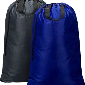 Grey n Blue Nylon Laundry Bags 30x40 Swatch