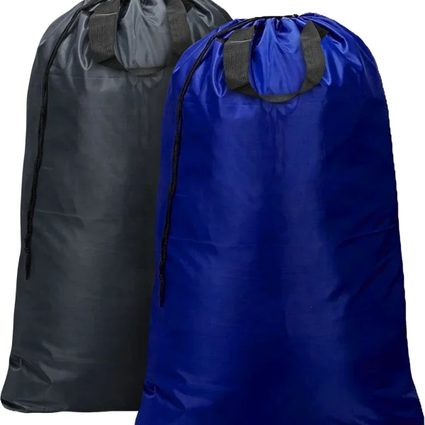Grey n Blue Nylon Laundry Bags 30x40 Swatch