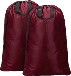 Red Nylon Laundry Bags 30x40 Swatch