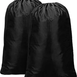 Black Nylon Laundry Bags 24x36