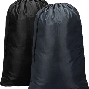 Black n Grey Nylon Laundry Bags 24x36