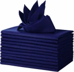 Blue Polyester Napkins 12 Pack 18x18