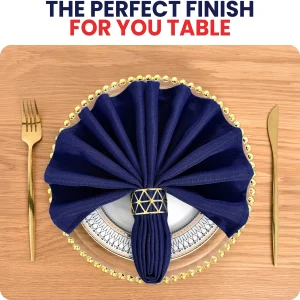 Blue Polyester Napkins Related Image 1