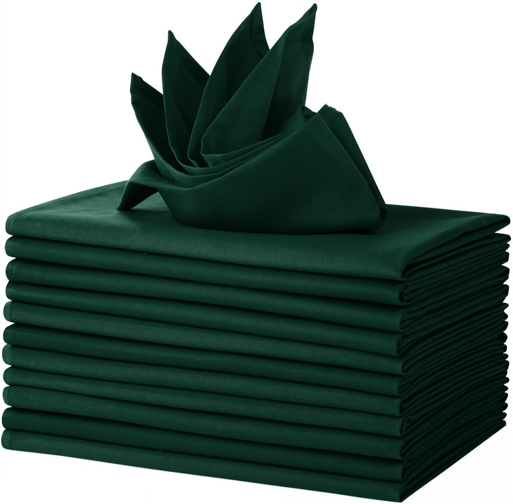 Green Polyester Napkins 12 Pack 18x18 Green Polyester Napkins 12 Pack 18x18