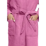 Imperial Shawl Collar Bathrobe Pink2