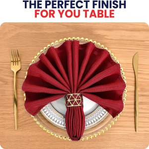 Red Polyester Napkins Related Image 1