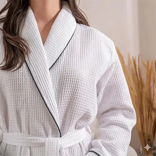 Waffle Cotton Bathrobe