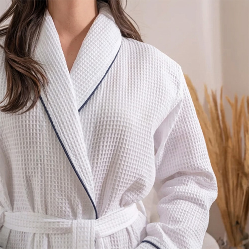 Waffle Cotton Bathrobes-Square