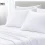 Hotel pillow comparison showing hollowfiber, down alternative, and microfiber options