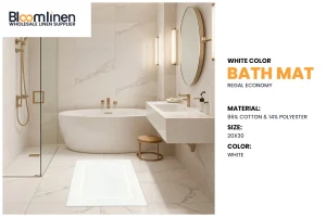 White Bath Towels for Canadian Hospitality Usage