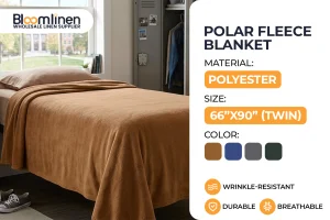 Dorm Polar Fleece Blankets - Twin Sized