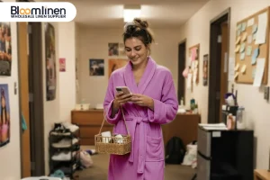 Shawl Collar Bathrobes for student housing and dorms