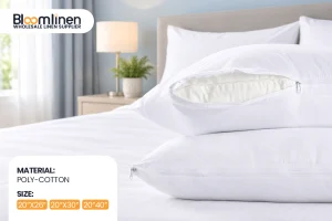 Cotton Pillow Protector Zipper features