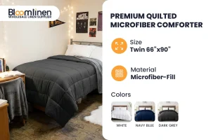 Quilted Microfiber Comforters Collection by Bloom Linen